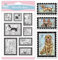 GLOBLELAND Vintage Hunde Briefmarken Transparente Stempel für Scrapbooking 6.3x4.33 Zoll Welpen Klare Stamps Golden Retriever Silikonstempel Für Kartengestaltung DIY Prägung Journaling