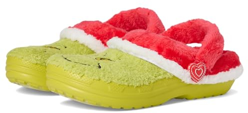 Crocs Unisex Kinder The Grinch Classic Lined Clog K Clog, Multi, 38/39 EU