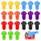 21PCS Manual Easy Can Opener, Soda Beer Can Opener Tool, Colorful Drink Shield Soda Can Cover Drink Can Protector to Prevent Dust at Picnic BBQ Pop Coke Beer