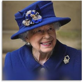 Queen Elizabeth Alexandra Mary (63) Elizabeth II. Poster Wanddekoration Wandbild 30x30cm
