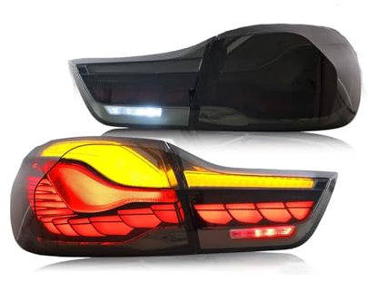 ttttTTTa Auto Rückleuchten für BMW GTS F32 F33 F36 F82 F83 2014 2015 2016 2017-2020,Links/Rechts Rücklicht Bremslicht und Signallicht hinten Komplettsatz Ersetzen Zubehör,Smoke