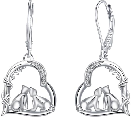J.MUEN Ohrringe für Damen 925 Sterling Silber Tier Anhänger Ohrringe mit GeschenkboxFür Frauen mit Schmuck Geschenk Verpackung