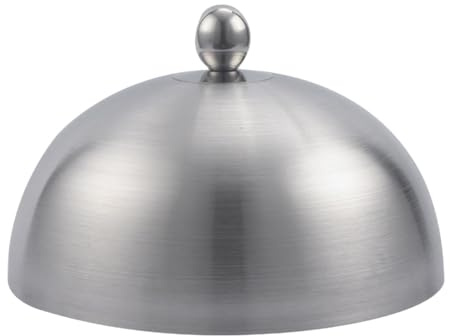 Ailan Couvercle à burger pour plaque de cuisson, couvercle vapeur, dôme pour faire fondre le fromage, vapeur robuste, accessoire indispensable, acier inoxydable résistant à la, StyleC, 15 x 7.5 cm