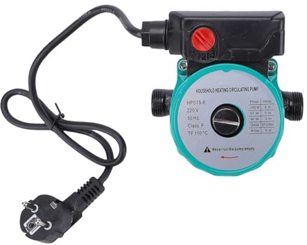 Topiky Pompa di Ricircolo Acqua Calda 65 L/min, di Pompa Circolatore a Circolazione Istantanea, Circolatore di Controllo a 3 velocità 46 W 67 W 100 6 M Ad Alto Sollevamento NPT 1 Pollice con (Spina