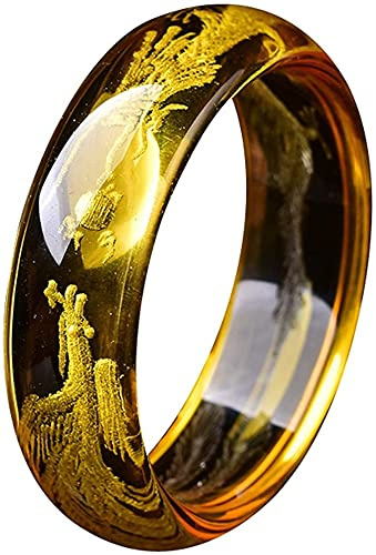 Armreifen für Damen, klassischer Retro-orientalischer Stil, natürlicher Jade-Armreif, Citrin-Rundstab-Gliederarmband, Kristallstein, für Männer und Frauen (Farbe: 15 mm,