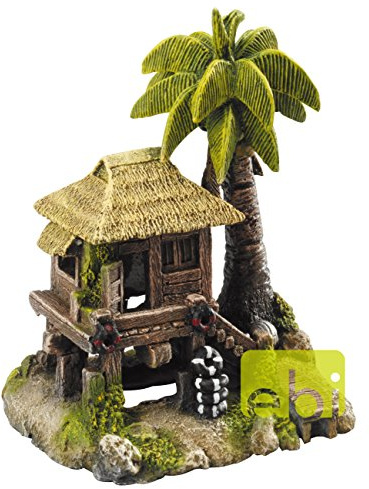 Europet Bernina Décor pour Aquarium en Polyrésine Tropical Island 3 195 x 150 x 227 mm