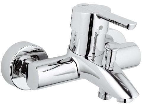 GROHE Feel - Einhand-Wannenbatterie (automatische Umstellung, langlebige Oberfläche, Wandmontage), chrom, 32269000