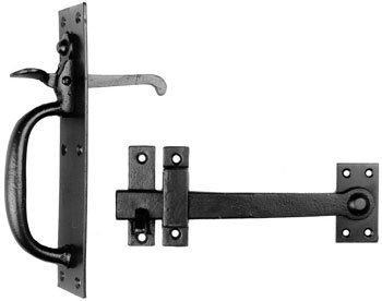 Kirkpatrick Plain Suffolk Latch Set (4320) - 10 - Black