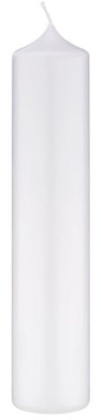 Konfirmationkerzen Kerzenrohling zur Verzierung Konfirmationskerze 50 x 300mm in Weiß, RAL Kerzenqualität, Ceresinwachs