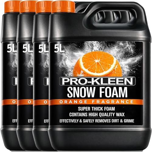 Pro-Kleen my661 Snow Foam pH Neutral, Super Thick and Non-Caustic – Easy to Use 5L (Orange Fragrance) (20L Orange)