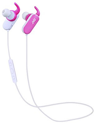 JVC HAEBT5P Bluetooth Exercise Headphones with Microphone (Pink)