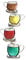 New - Contemporary Metal Wall Art Decor Sculpture - Colour Coffee Tea Cup Tower