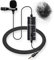 Nicama LVM1 3.5mm Lavalier Lapel Microphone with Windscreen Muff for DSLR Camera Canon EOS Nikon Sony Camcorder Zoom TASCAM Audio Recorder Smartphone PC