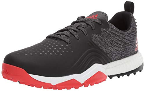 adidas Adipower 4orged S - Tenis de golf para hombre, negro (Núcleo Negro/Rojo/Ftwr Blanco), 45.5 EU