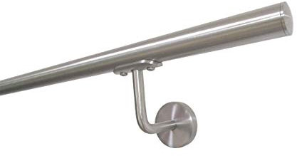 CORRIMANO IN ACCIAIO INOX AISI 304 Ø26.9MM BASIC COMPLETO DI ACCESSORI - 2500 mm.