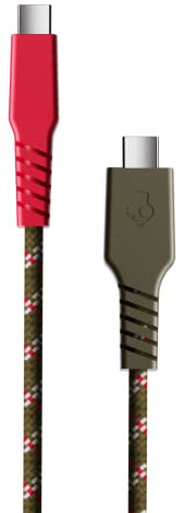 Skullcandy Line+ Braided USB C Charger Cable, 60W USB C to USB C with Fast Charging for iPad/mini/Pro/Air, MacBook Pro, Samsung Galaxy, Nintendo Switch and Laptops, 4ft - Standard Issue