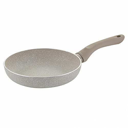 Florina - Padella Antiaderente SANDY ORGANIC I 20 cm Diametro I Pentole Induzione I Padelle Antiaderenti I Padelle Alluminio I Adatto per Fornelli a Induzione, a Gas ed Elettrici (Grigio)