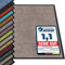 etm | Paillasson, Tapis d'entrée | Antidérapant, Couleur Unique | Produit de qualité | Tapis d'entrée Lavable | Beige/Rosé, 120 x 600 cm