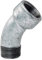 Bogen lang 1 1/4 45 Grad IG/AG - Fitting aus Temperguss feuerverzinkt - Formteil Nr.40