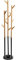 ATMOSPHERA CREATEUR D'INTERIEUR Porte-manteaux 12 patères et Porte-Parapluies en Bambou et Métal H 174 cm - Five