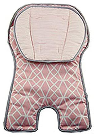 Ersatzauflage für Fisher-Price Platzsparender Hochstuhl - GDK25 ~ Deluxe-Modell ~ rosa Edelsteindruck ~ Ersatz-Sitzkissen und Babystütze
