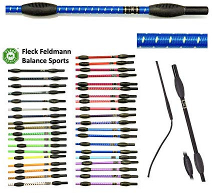 JA Horse Fleck Feldmann Balance Sports Dressurgerte Gerte Reitgerte (110 cm, Royalblau-gelb)