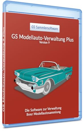 GS Modellauto-Verwaltung 9 Plus - Software zur Verwaltung Ihrer Modellautosammlung mit über 20.000 Modellautos im Programmteil Collection