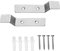 Angoily 2 Ensembles Crochet Mural pour Toilettes Support Urinoir Ensembles WC Suspendu Crochet Accessoires De Fixation Seau Hygiénique Urinoir Seau Visser Acier Inoxydable Céramique