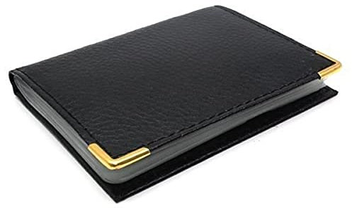générique Porte-Cartes Noir pour Homme Femme - Porte Carte Pratique avec 20 Compartiments - Dimensions : 10 cm x 7 cm