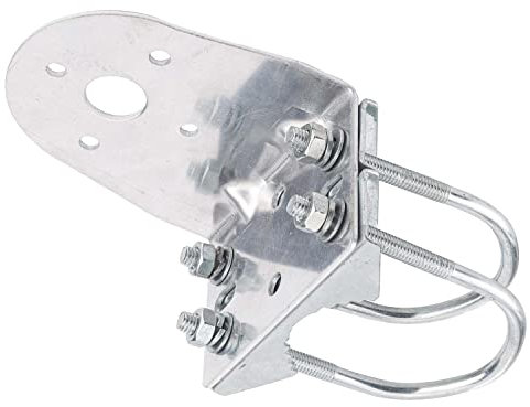 Antenna Mast Clamp with U-Bolts for Ham UHF VHF CB Cellular Trucker Antenna,Antenna Mount Bracket for N Female Type Connector,Attic/Outdoor Antenna Mounting Holder