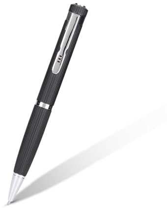 Yunseity Stylo Enregistreur Vocal Numérique, Enregistreur Vocal Portable pour Conférences, Réunion, avec Micro à Réduction de Bruit, Mini Appareil D'enregistrement Audio + Lecteur MP3