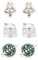 Salesone Ohrringer Set Ohrstecker STAR WARS Das Buch von Boba Fett Symbole Star Wars Fanartikel