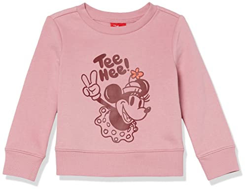 Amazon Essentials Disney | Marvel | Star Wars | Princess Felpa girocollo in pile Bambine e ragazze, Minnie Peace - Girls, 6-7 anni