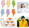 Kare & Kind Patches zum Aufbügeln (Blitz und Regenbogen) - zum Aufnähen/Eisen für Kleidung, Hemden, Uniform, Kleider, Jacken, Taschen, Hüte, – Heimwerken, Basteln, Kunst, Nähen