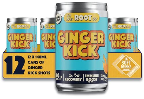 The Root Co. Ginger Kick - 12 x 140ml Natural & Fiery Shots