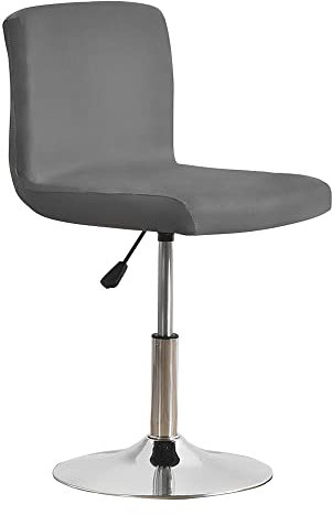 Meigeh Barhocker Bezüge Kneipe Thekenhocker Stuhlbezüge Barhocker Schonbezüge für Esszimmer Stretch Stühle Barhocker Überzüge Grau 4 Stück