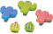 Crocs 5-pack Nature Jibbitz Shoe Charms, Encantos para zapatos, Unisex adulto, Lights Up Cacti, Talla única