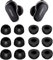 BLUEWALL Foam Ear Tips, Memory Foam Replacement for Bose QuietComfort Earbuds II, 6 Pairs Black
