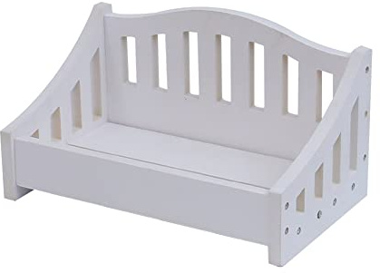Baby Fotografie Holzbett, Baby Fotografie Requisiten Holzbett Abnehmbarer Hintergrund für Baby Fotostudio Baby Foto Hintergrund DIY Mini Abnehmbares Holzbett Bett