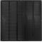 500x500mm Rejilla de Ventilación de Acero Negro con Mosquitera - Rejillas de Ventilación Metálicas