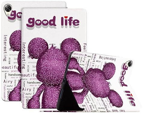 SNCLET Cover para Huawei MediaPad M6 8.4 Funda,PU Cuero Folding Folio Protectora Carcasa con Auto Wake/Sleep Función de Stand Tablet Funda para Huawei MediaPad M6 8.4,Muñeca Morada