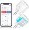 SURFOU Presa Smart WiFi Intelligente, Timer Presa Elettrica Compatibile con Alexa e Google Home, Monitoraggio Energetico, Controllo Remoto Tramite App Smart Life/Tuya, Non è Necessario Hub, 2 Pezzi