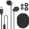 GEEKRIA Schlaf-Ohrhörer aus Silikon, geräuschisolierende Ohrstöpsel mit Mikrofon und Lautstärkeregler, USB-C-Mini-ASMR-Schlafkopfhörer, für leichten Schlaf, Seitenschlaf, Flugreisen (schwarz)