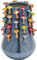 Kare Design Vase Mushrooms, Mehrfarbig, Deko Vase, Blumenvase, Pilz Verzierung, Keramik, 26 cm (H)