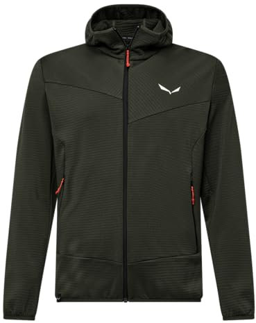 Salewa Puez Altavia PL HD Jkt M Giacca con Cappuccio, Verde Oliva Scuro, XXL Uomo