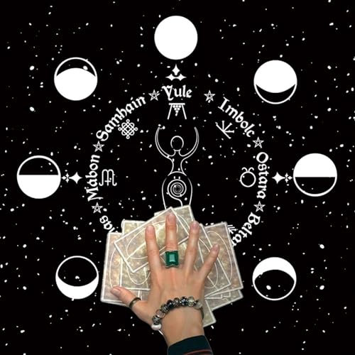 Tarotkarten-Tischdecke, Flanell, geometrische Figur, Wahrsagung, Altartuch, Brettspiel, Orakel, Kartenblock, Runen, Unterstützung, Tarot-Lesetuch, Tarot-Spreiztuch, Wahrsagungstuch, Tischdecke, Matte