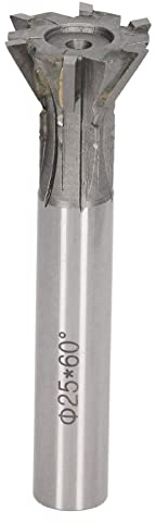 Fräser, Hartmetall, Vierkantfräser, Schaftfräser, Hartmetall, 25 Mm Durchmesser, 6 Nuten, Schwalbenschwanz-Zylinderschaft Für Drehmaschine, Zum Fräsen von Legierten Stählen, Gehärtetem Stahl, Metall M