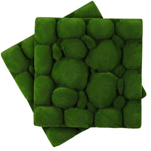 KITANDOVE Künstliche Moos-wandpaneele Grün Kunstmoos-wandhintergrund Mikro-landschaftsdekoration Für Innen Und Außenbereich