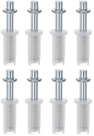 M METERXITY Hardware Pour Porte Pliante Pour Armoire Coulissante 8-Pack | Kit De Réparation Pivot Supérieur Pour Porte Pliante, Pièces De Rechange Hardware
