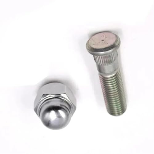 TONMHXA Radmuttern Kompatibel Mit K&ia Für Optima Für Rio Rio5 2008-2017 Stahlreifenbolzenersatz Zubehörbolzen Zur Befestigung Der Naben OEM: 52950-2G000 51752-07000